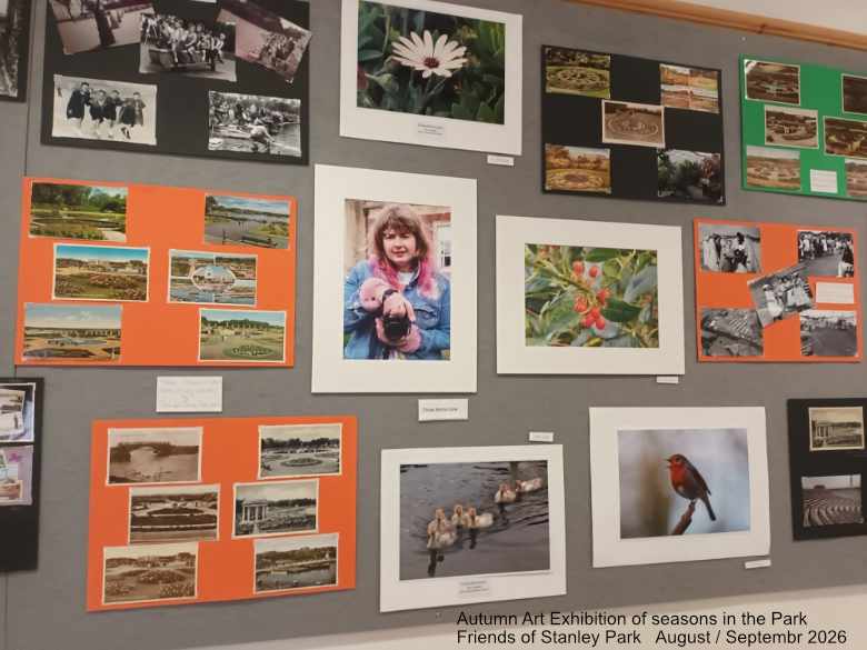 Art through the seasons August September Stanley Park Visitor Centre, Blackpool