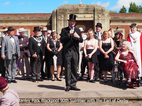 The Earl of Derby at the 90th Summer Celebration at Stanley Park Blackpool