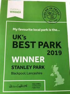 Blackpool Stanley Park wins UK Park of the Year 2019