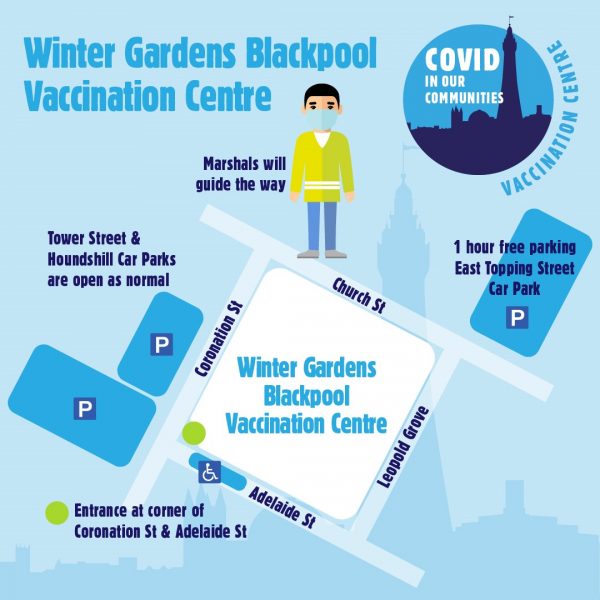 Blackpool Winter Gardens - Covid Vaccination Centre
