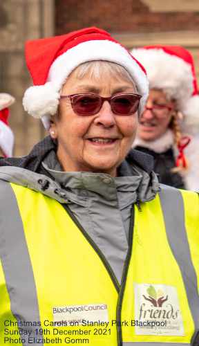 Christmas Carols on Stanley Park Blackpool 16th December 2021,  photos by Elizabeth Gomm
