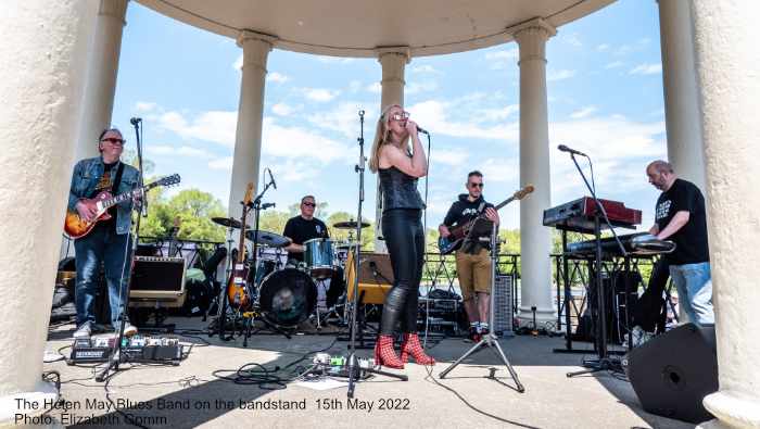 Helen May Blues Band on Stanleyh Park Bandstand 15th May 2022  Blackpool