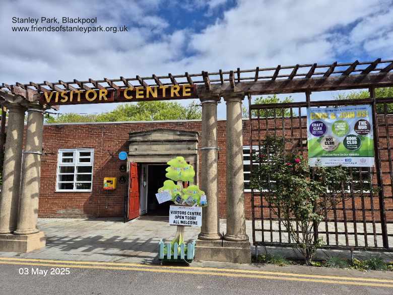 Stanley Park Visitor Centre, Blackpool.  Come and meet us in here Friends of Stanley Park
